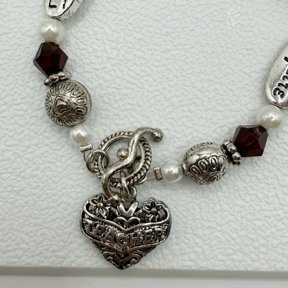 Expressively Yours Teacher Charm Bracelet | Inspire Wisdom Gift
